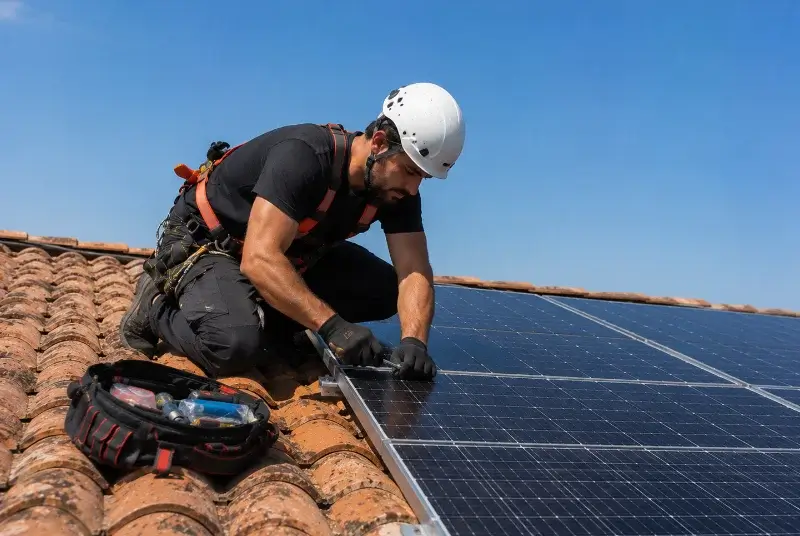 Maintenance et monitoring de panneaux solaires à Llupia